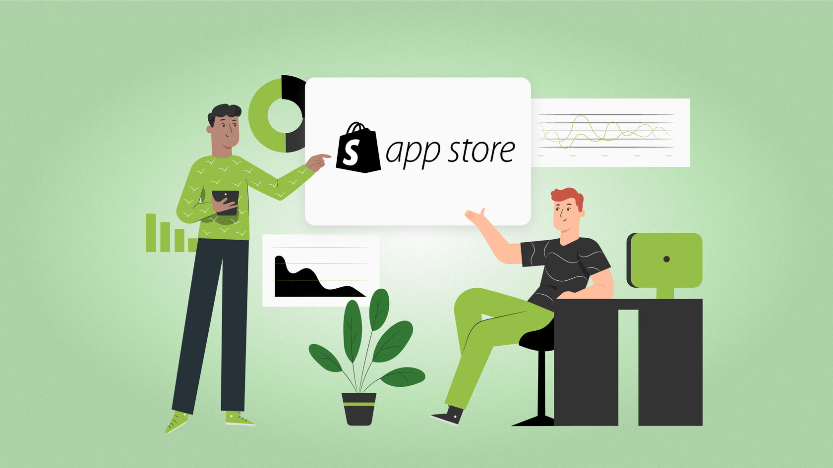 graphic of Shopify App Store logo