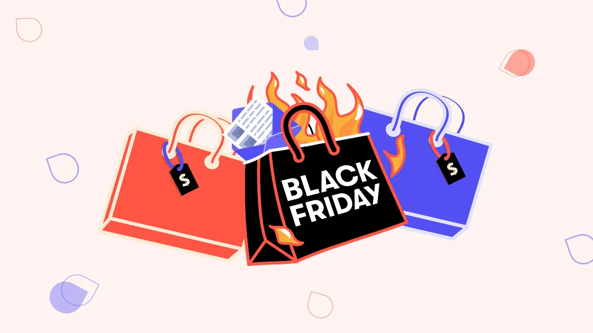 Black Friday Cyber Monday BFCM discounts graphic