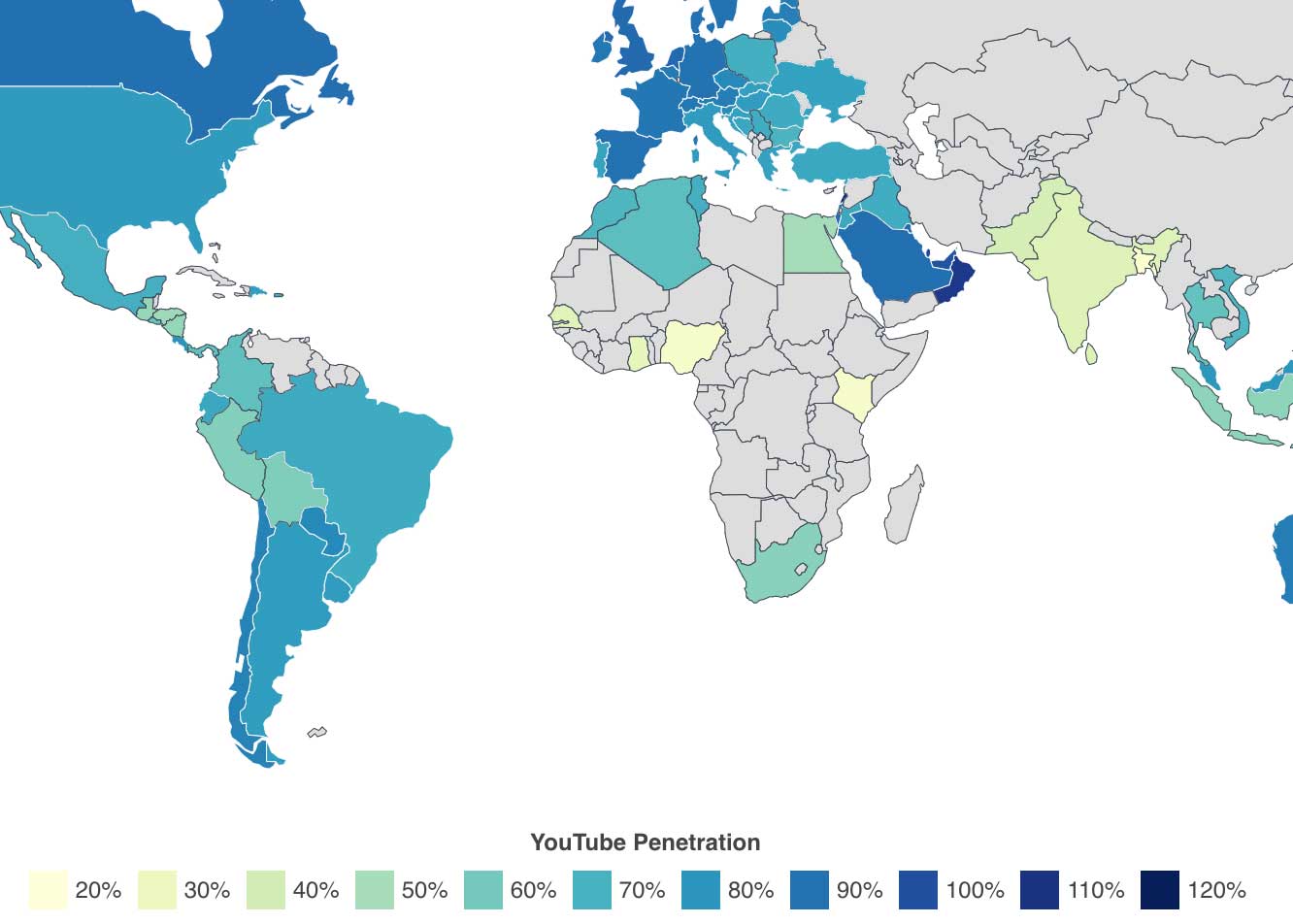 youtube platform available countries and languages